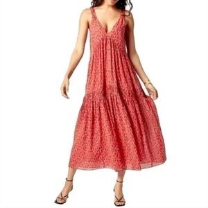 Joie Abstract Animal Print Cheetah Maxi Dress